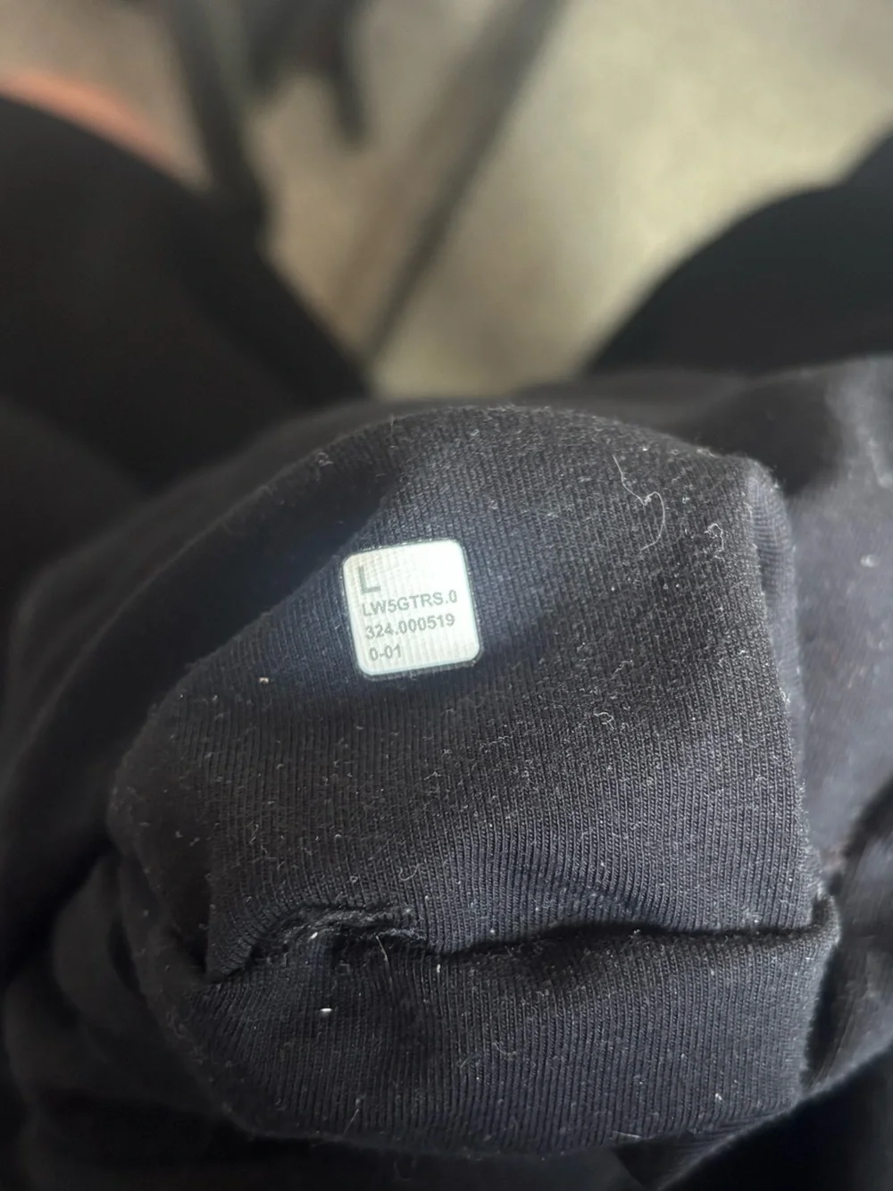 Black lululemon baggy cargo jogger sweatpants